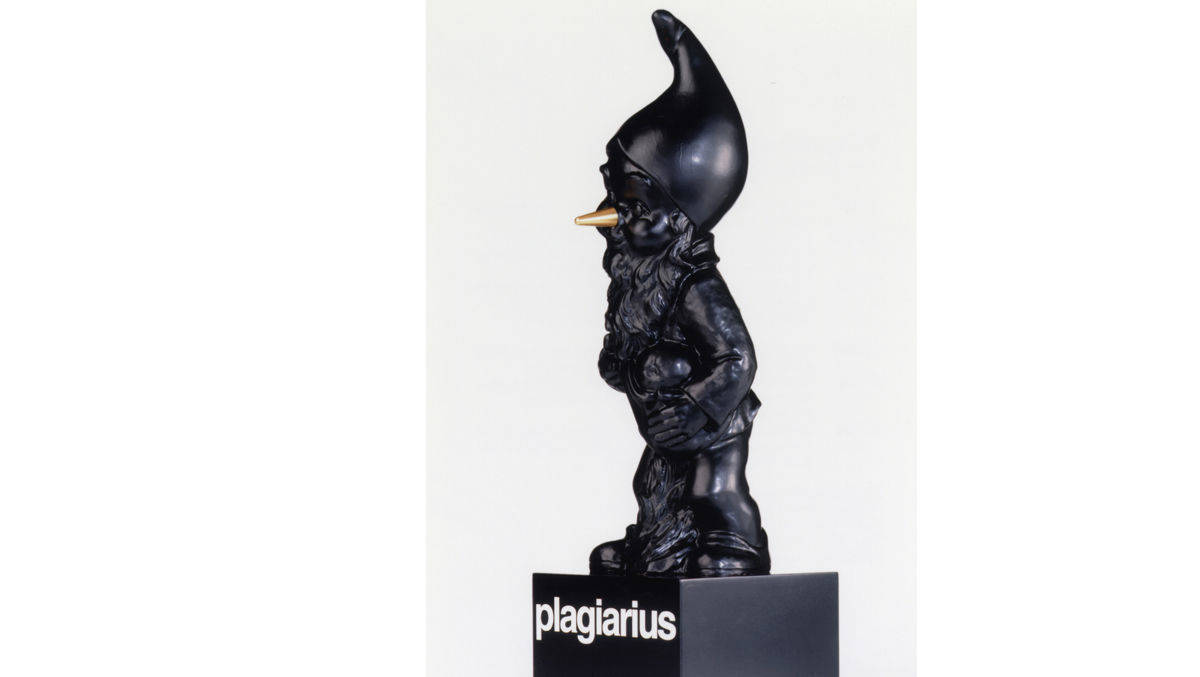 Das Symbol des Plagiarius: Ein Zweg mit goldener Nase.
