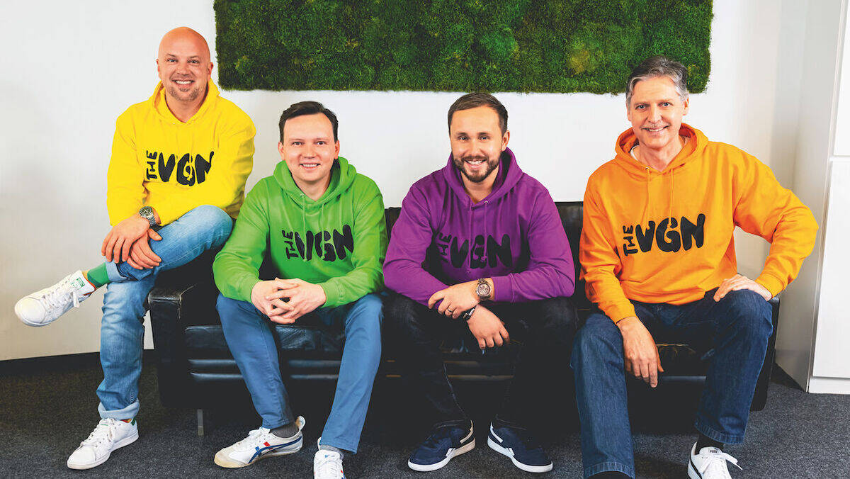 Gründerteam: Jürgen Achenbach, Martin Hesse, Alexander Wilczek, Dieter Lamprecht (v.l.n.r.)