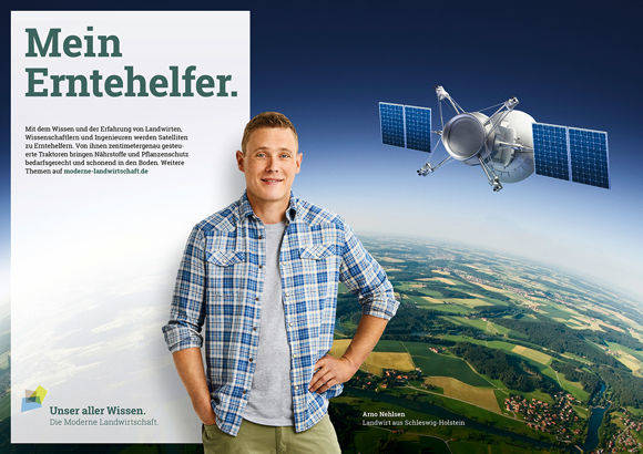 Die Agrarbranche wirbt mit vier Plakatmotiven, einem Imagefilm und einer neuen Webseite