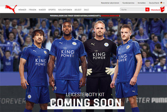 Eigentlich hatte Puma eher auf Arsenal gesetzt - nun macht Leicester City den Sportartikelhersteller glücklich.