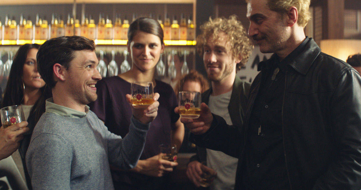 Eugen ist gefragt im Jim-Beam-Spot.