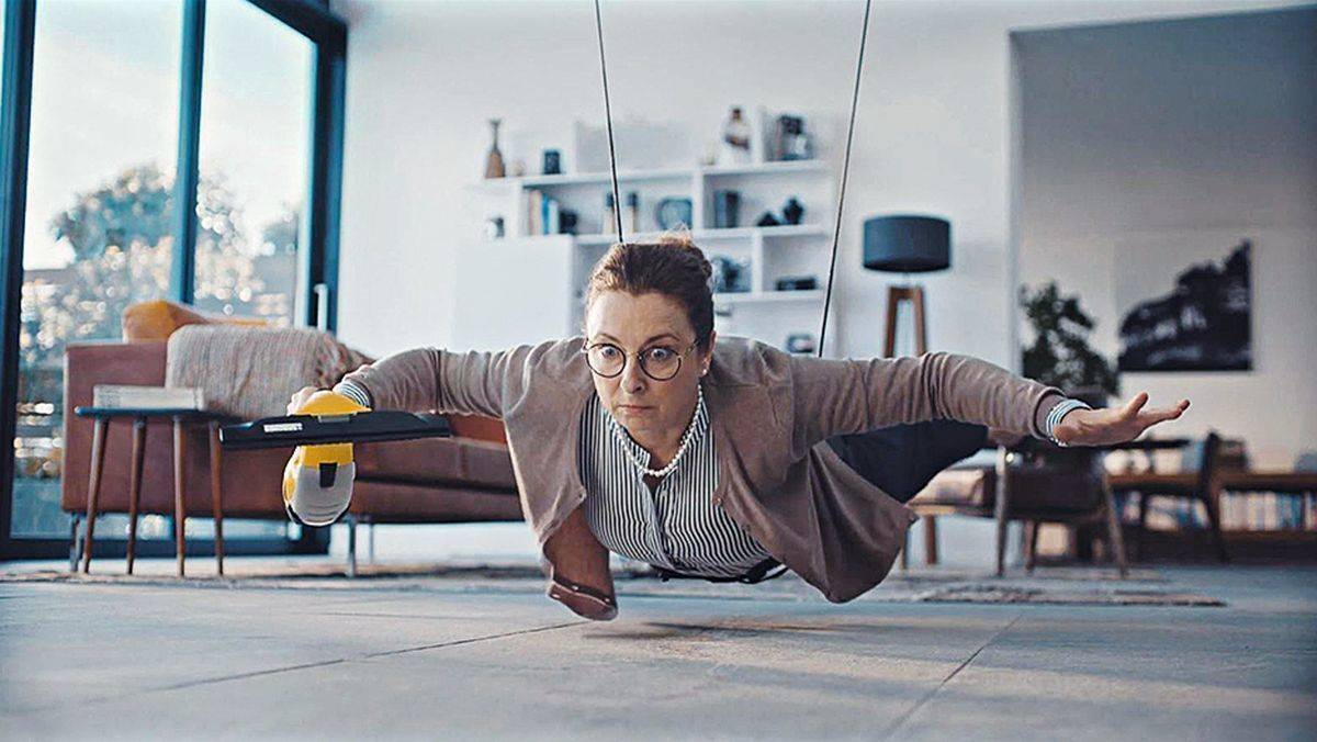 Einer schwäbischen Hausfrau ist nichts zu schwer. Mit Kärcher erst recht nicht.