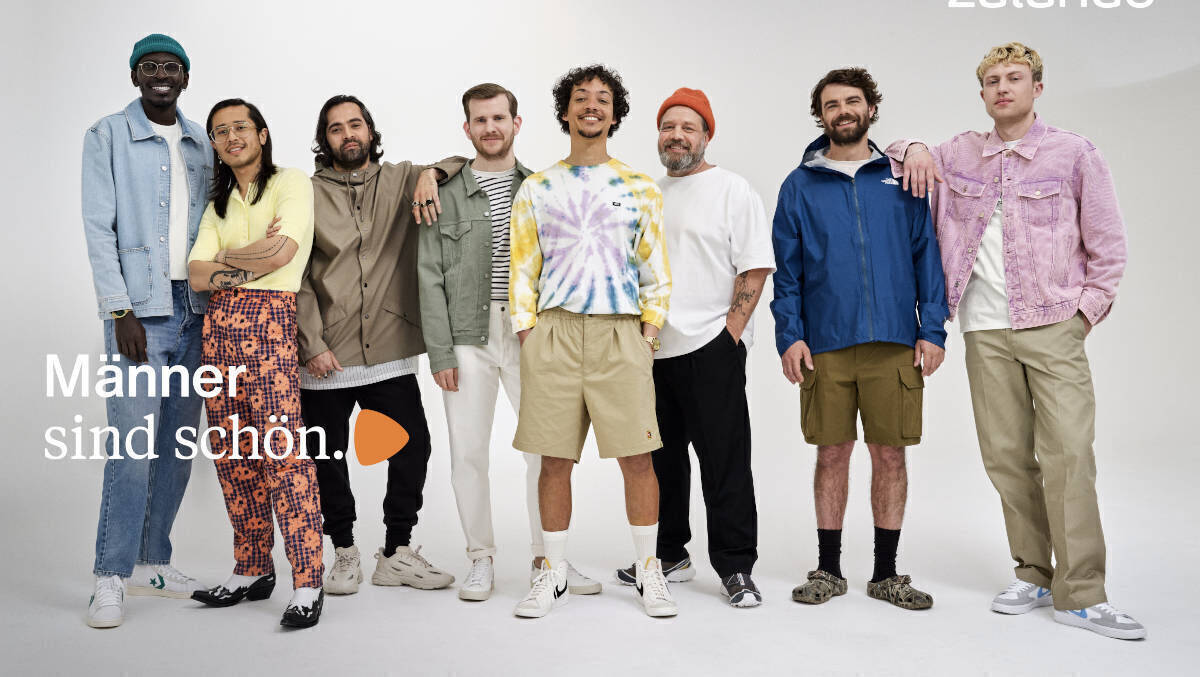 Zalando bewirbt sein Männer-Sortiment.