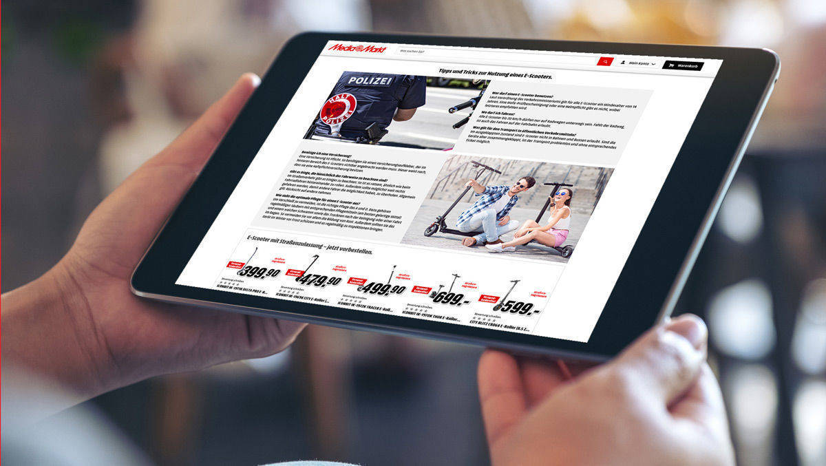 Vorbestellen, losrollern: Bei Media-Markt und Saturn kann man E-Scooter kaufen, online und im Laden.