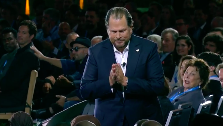 Gründer und CRM-Guru: Marc Benioff bei der "Dreamforce".