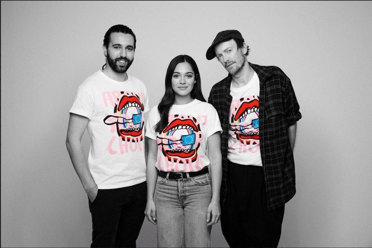 Für Europa (v.l.): das About You-Team Tarek Müller, Nilam Farooq und Henrik Vibskov.