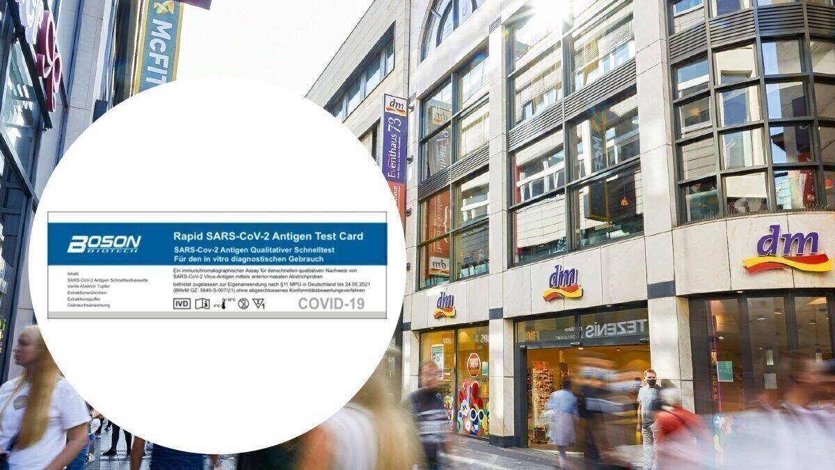 Die gelieferte Menge an Tests reicht nicht aus, um die 2.040 dm-Märkte versorgen zu können.