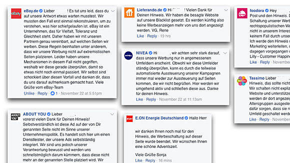 Keine Chance für Breitbart: Cibas Anfrage an Werbekunden führte zu schnellen Reaktionen. 