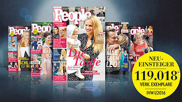 Zur IVW/I 2016 das Maximum erreicht: Bauer macht "People" dicht.