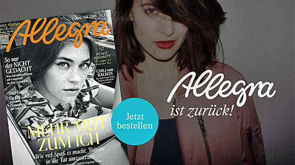 "Allegra" kommt bei Käufern und Kunden an.