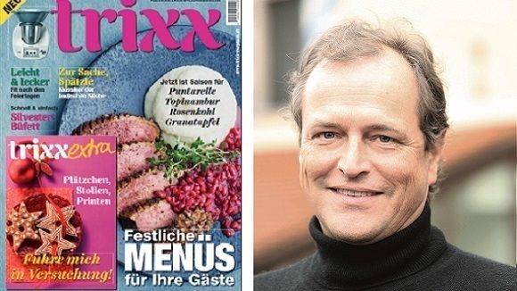 Foodexperte Michael Tempel mit dem Cover der ersten Ausgabe.