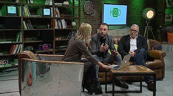 In der eigenproduzierten Sendung "Studio H2D" werden Gäste empfangen sowie Medien-, Informations- und Sprachangebote vorgestellt.