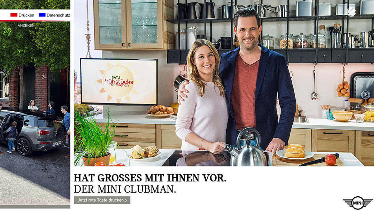 Dank Smart TV wird klar, wer den Mini-Spot noch nicht gesehen hat. 