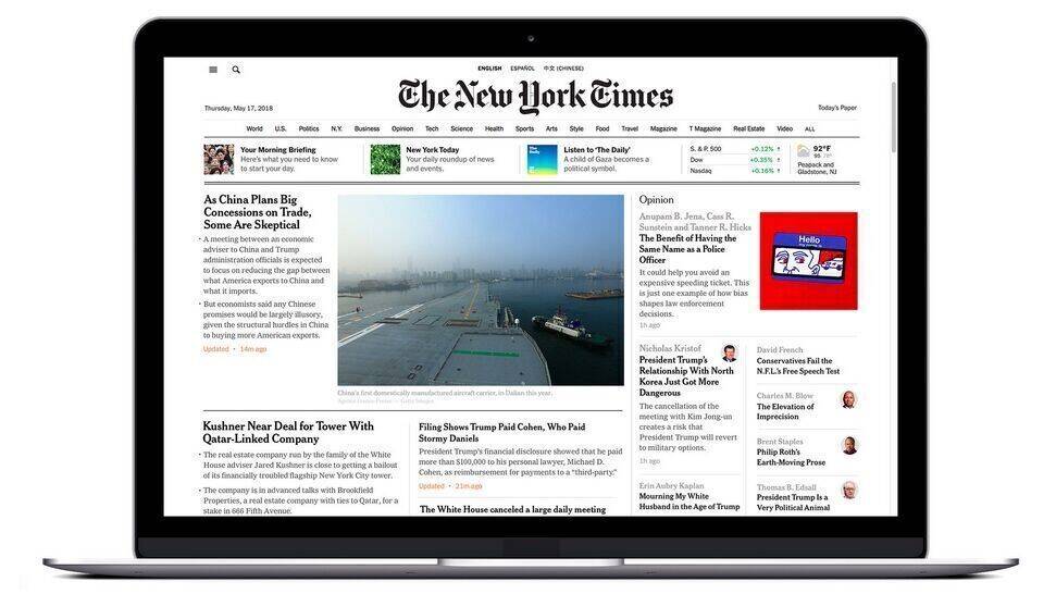 New York Times: Journalismus bleibt vorerst Heimarbeit.