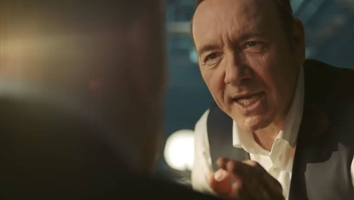 Kevin Spacey in einem E-Trade-Commercial.