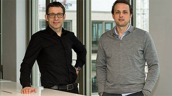 SevenOne-Media-Chef Thomas Port mit Jerome Cochet, SVP Advertising & Sales Zalando SE & CEO Zalando Media Solutions (r.). 