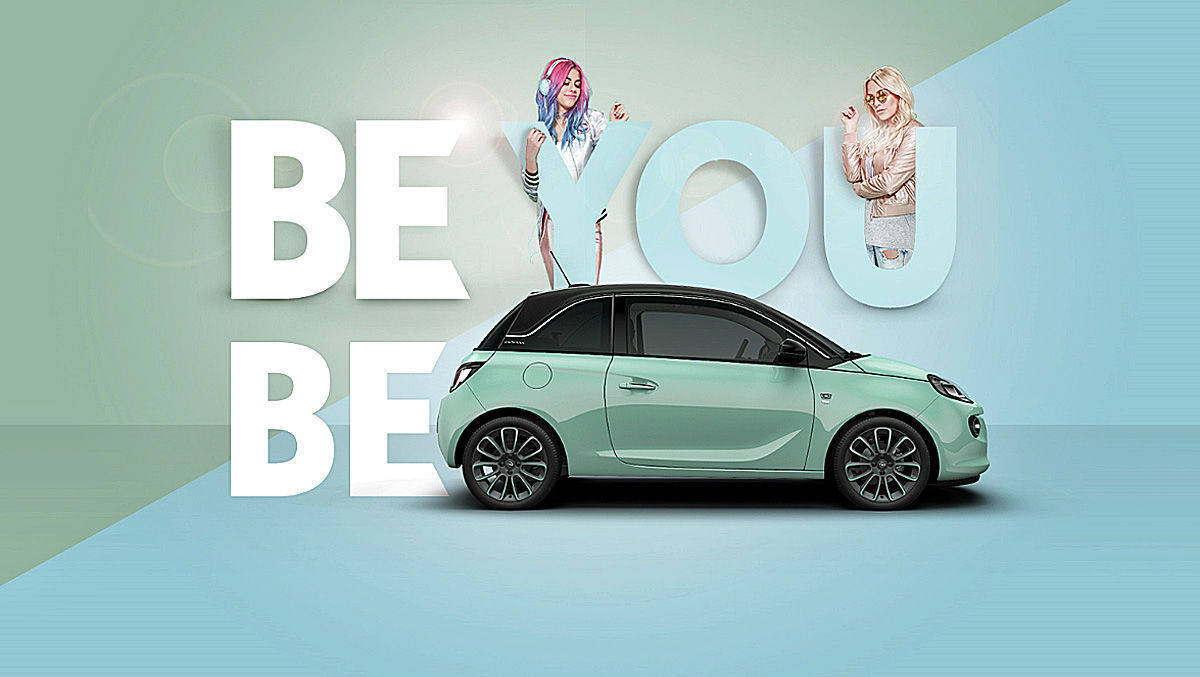 Der Opel Adam scheint bei GNTM in diversen Lifestyle-Welten auf.
