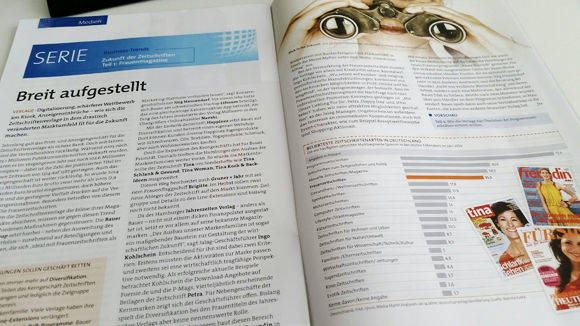 Im ersten Teil der Serie geht es um das Segment der Frauenmagazine.