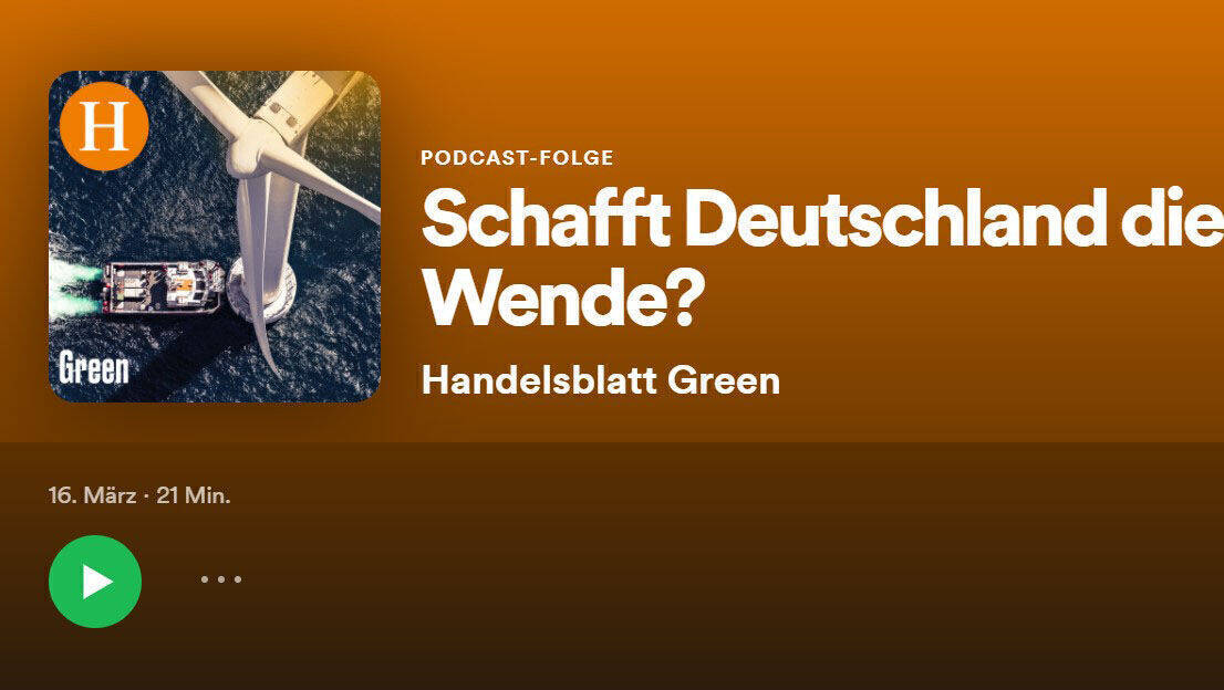 Handelsblatt Green beschäftigt sich ab sofort mit ökologischen Themen.