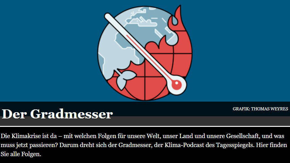 Der Podcast "Der Gradmesser" bietet die Möglichkeit zur Interaktion.