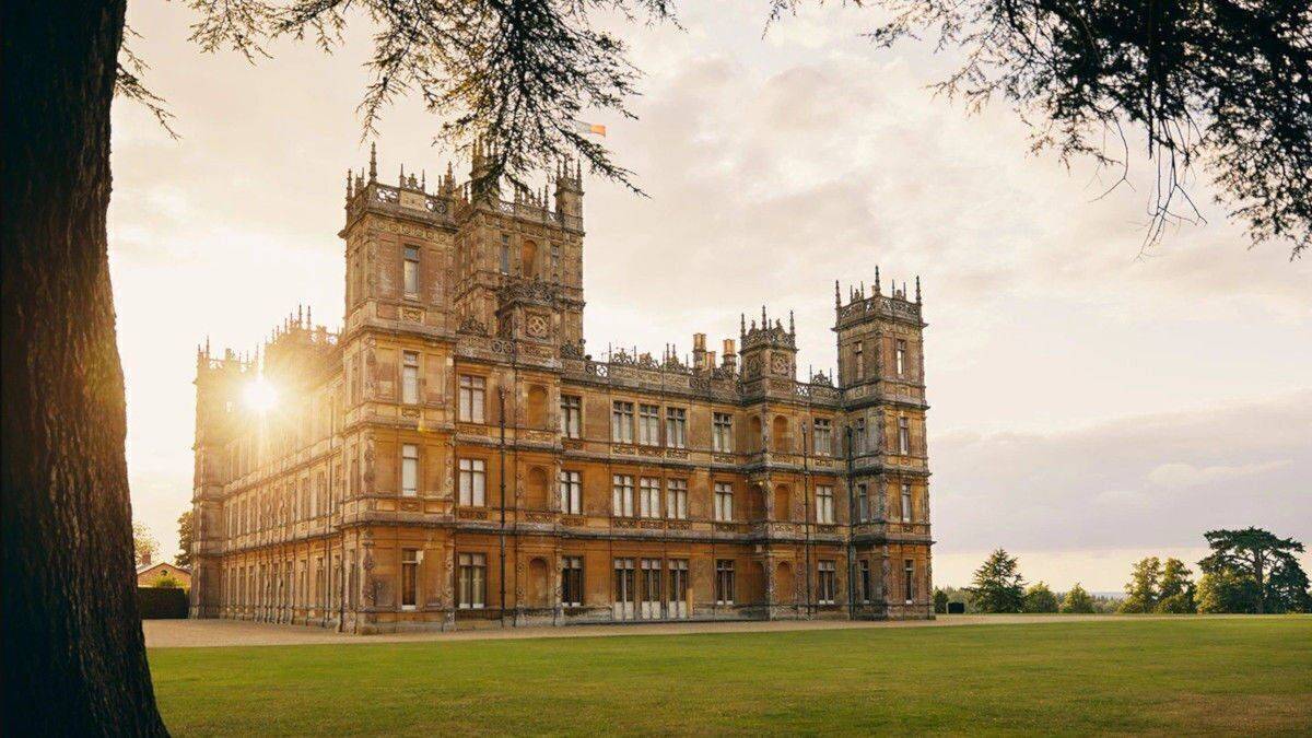 Highclere Castle, das Schloss aus der britischen Erfolgsserie "Downton Abbey".