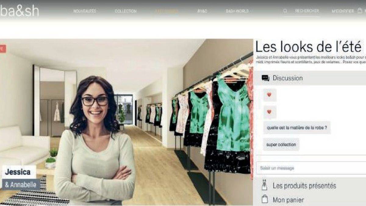 Kreativ in Corona-Zeiten: Bei ba&sh kan man über eine interaktive Livestream-Lösung shoppen.