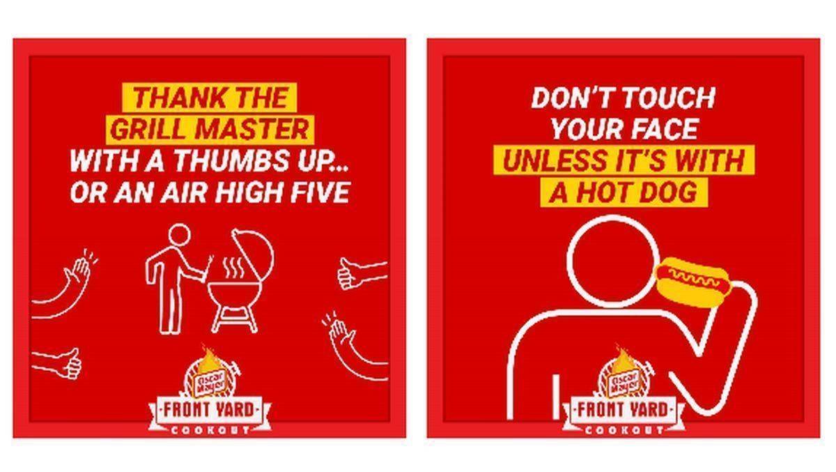 Nicht ins Gesicht fassen - außer mit einem Hot Dog.