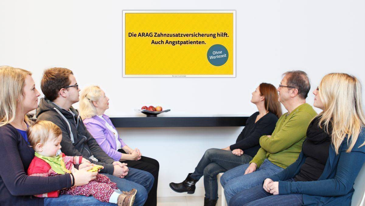TV Wartezimmer nutzt die Aufmerksamkeit in der Arztpraxis.