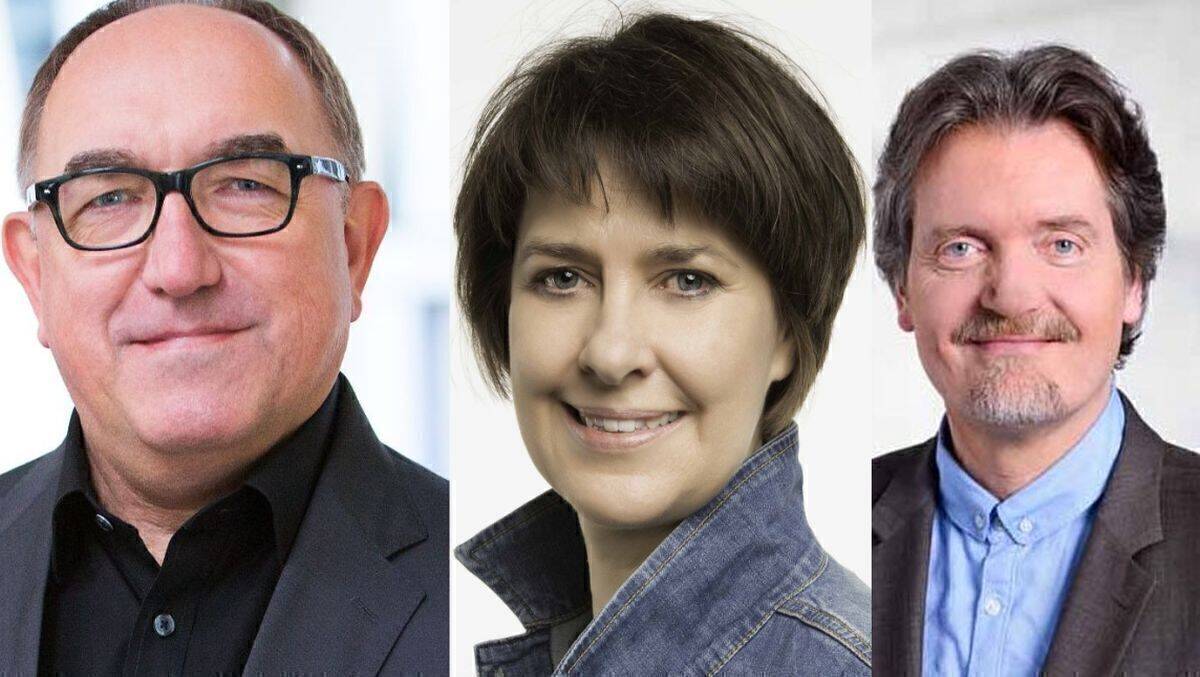 v.l. Uwe Domke, RMS; Juliane Henze, Radiozentrale; Jan Isenbart, ARD-WERBUNG SALES & SERVICES