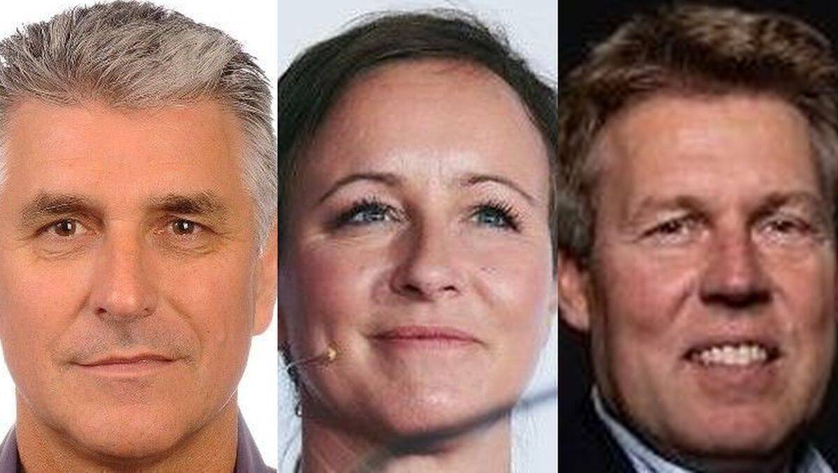 Diskutieren im W&V Podcast über die Zukunft im Sportsponsoring: von links Frank Lebert, Deutsche Leichtathletik Marketing GmbH, Inka Müller-Schmäh, VSA, und Gernot Tripcke, Deutsche Eishockey-Liga.