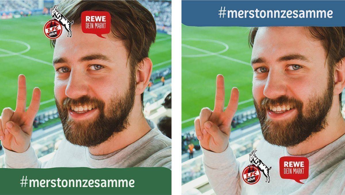 Live dabei trotz leerem Stadion: Die Filterkampagne macht es möglich.