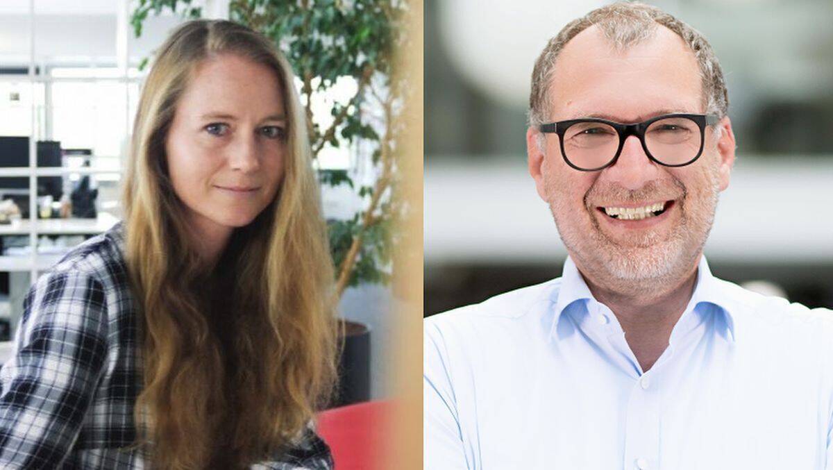 Die Zukunft der Vermarktung wird im Grunde nur noch in Echtzeit ablaufen. Sagen Robert Stahl (r.), Geschäftsführer von Goldbach, und Claudia Zayer, Unitleiterin DOoH bei dem Werbevermarkter und Referentin beim diesjährigen W&V Future Driven Marketing Day.