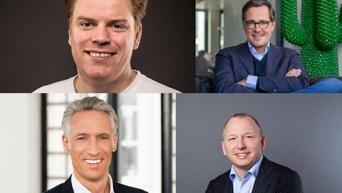 4 Experten - 4 Interviews: Philipp Simon, o.l.; Christian Rätsch, o.r.; Andreas Fuhlisch, u.l.; Hartmut König, u.r.