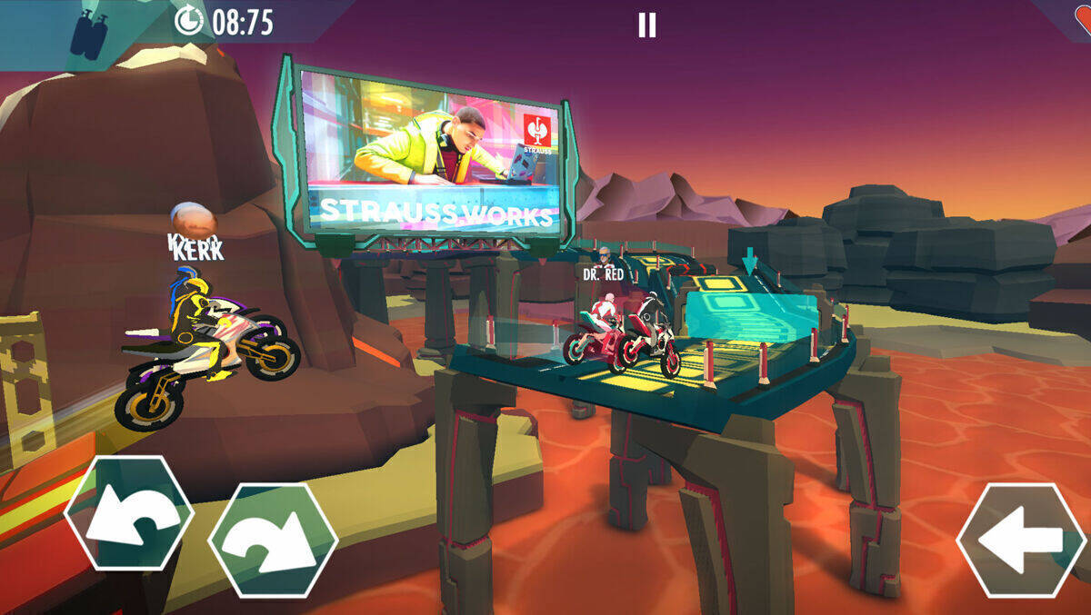 Die Anzeigen fügen sich nativ in die Spielwelten ein.