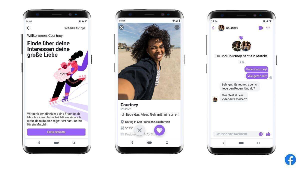 So sieht Facebook Dating aus. 