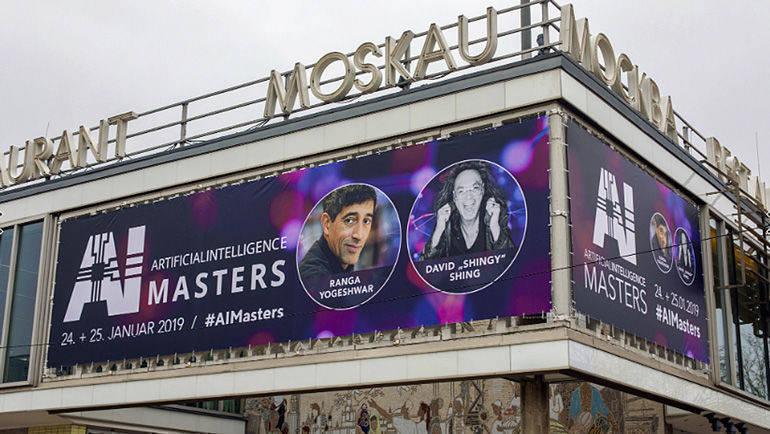 Das Cafe Moskau gehörte den Themen rund um KI.