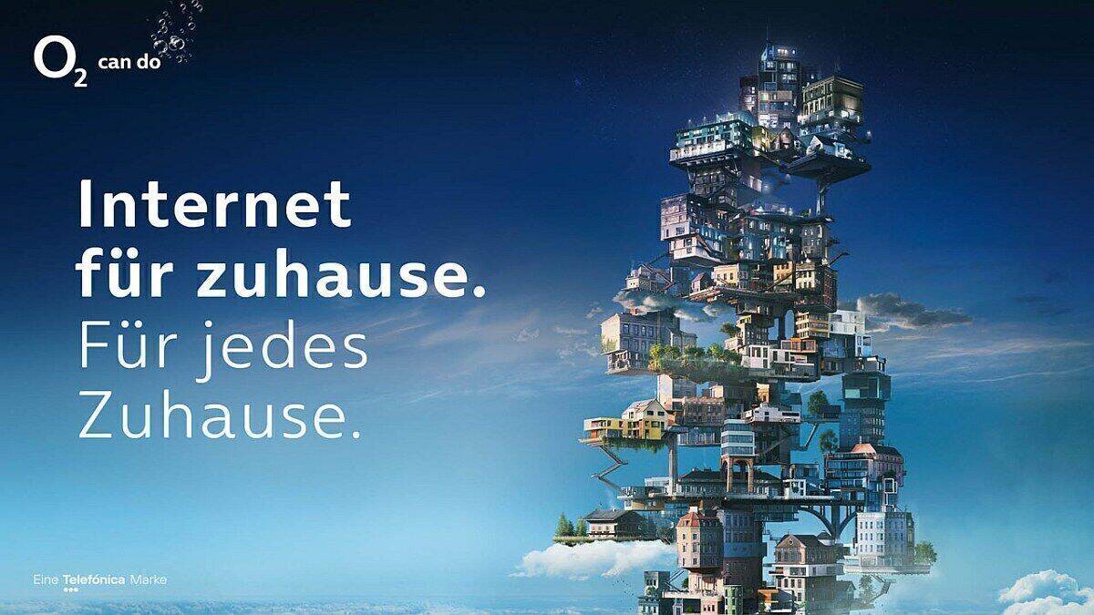 Das "Jedes-Zuhause" versinnbildlicht die verschiedenen Bedürfnisse der Internet-Nutzer, für das O2 das jeweils passende Angebot liefert.