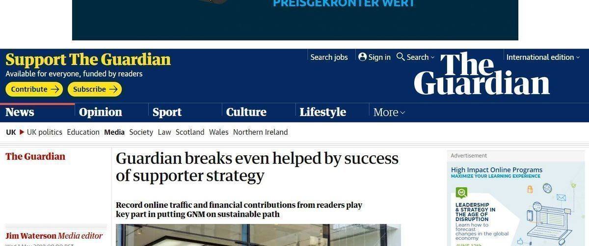 Journalismus, aus Spenden finanziert